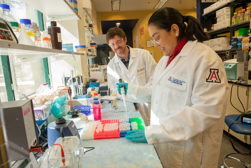 With 41% of UACI startups involving University of Arizona alumni, graduate students or technology, many leverage to the incubator’s Good Laboratory Practice (GLP)-certified lab space and flexible 'rent-a-bench' environment to launch and scale businesses in healthcare, biology, and life sciences.